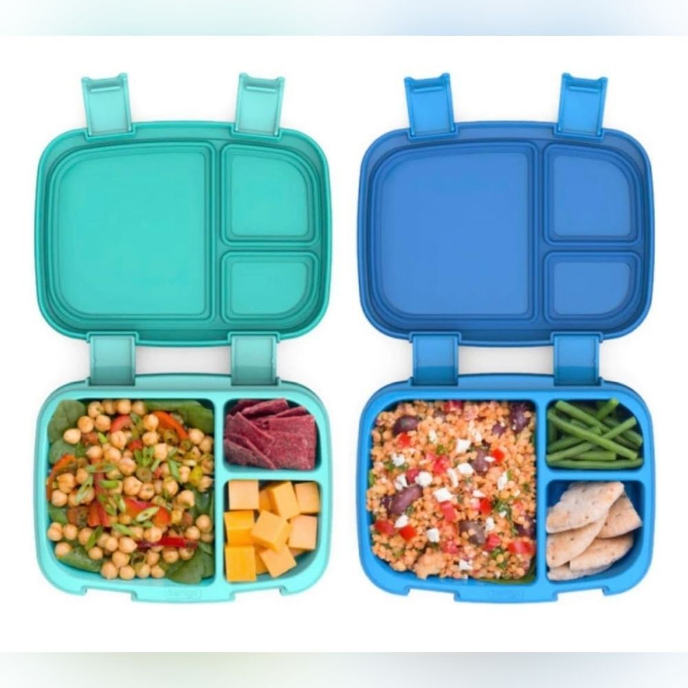 Bentgo Fresh Lunch Box Container Bundle 2-pack Reuseable Blue Green NEW